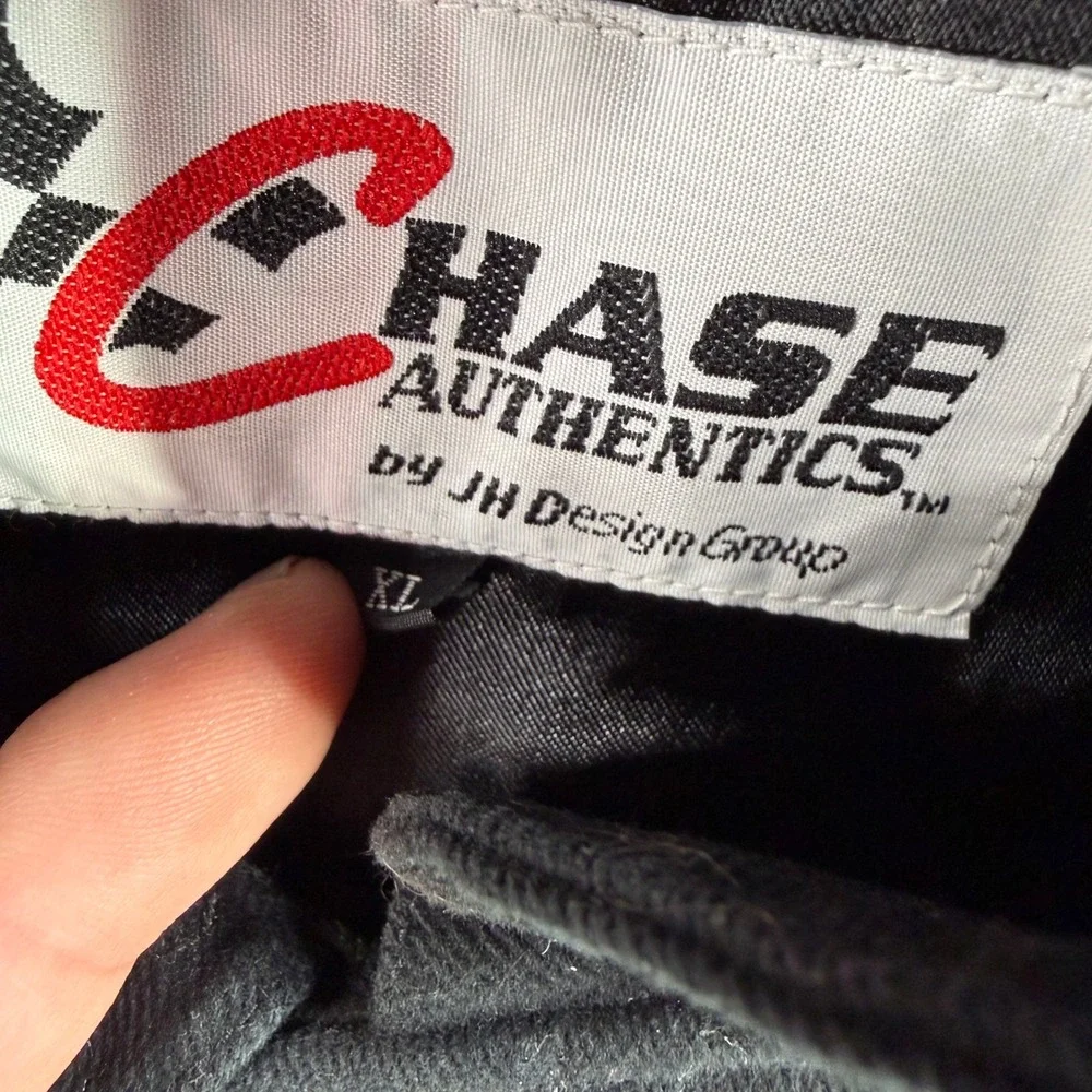 Chase Authentics Dale Earnhardt Jr Racing Jacket Kids XL Black NASCAR Twill‎ 8